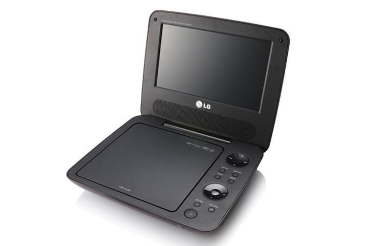 Front view of Portable DVD Player with 7&#34; Wide Screen DP650