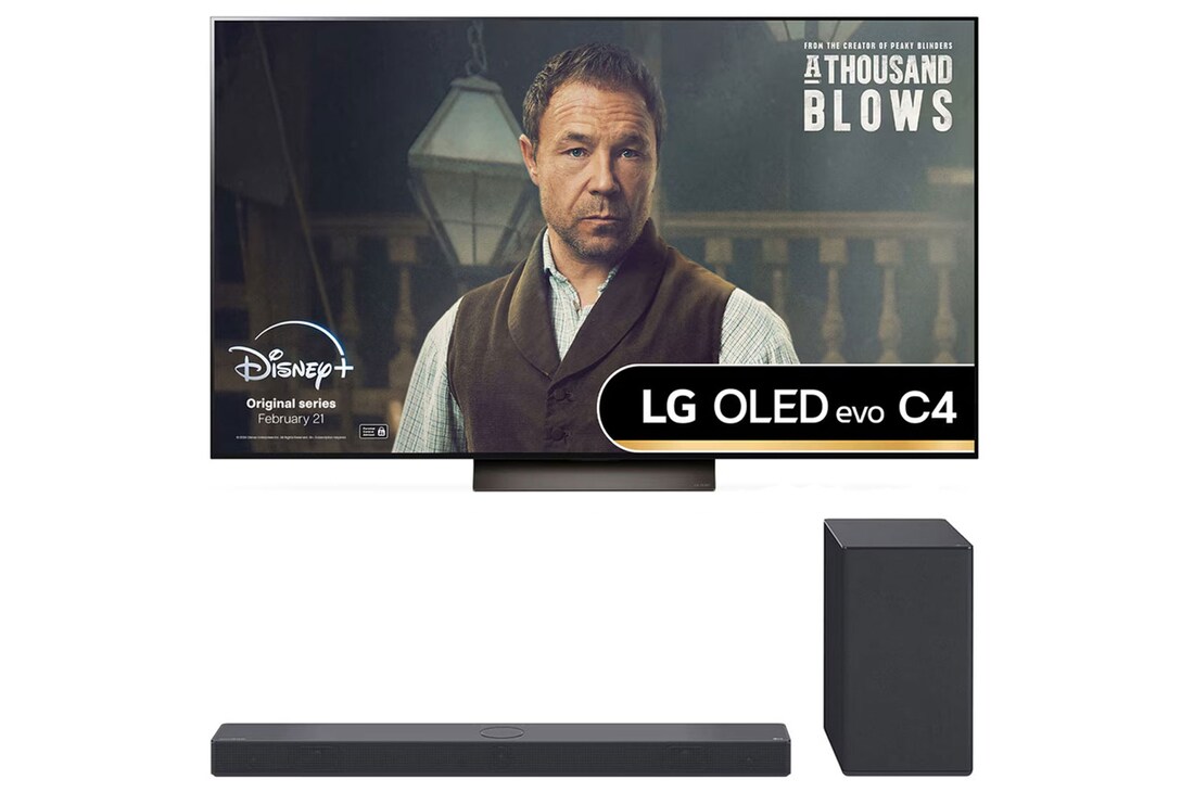 65" LG OLED C46 and USC9S LG Soundbar