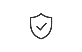 Powerful security icon.