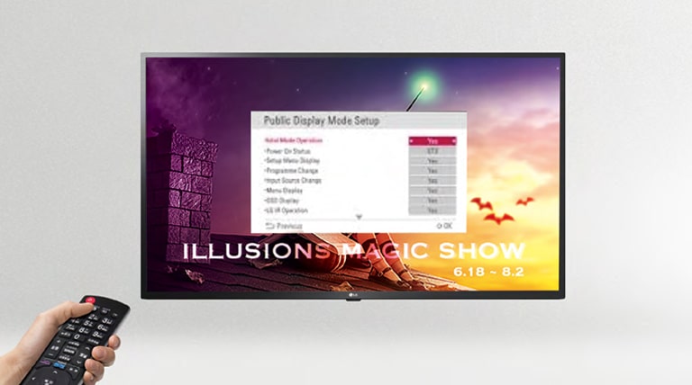 Hotel Mode (Public Display Mode)