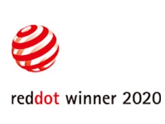 Red Dot Design Award 2020 and IDEA Design Award 2020 logo images 