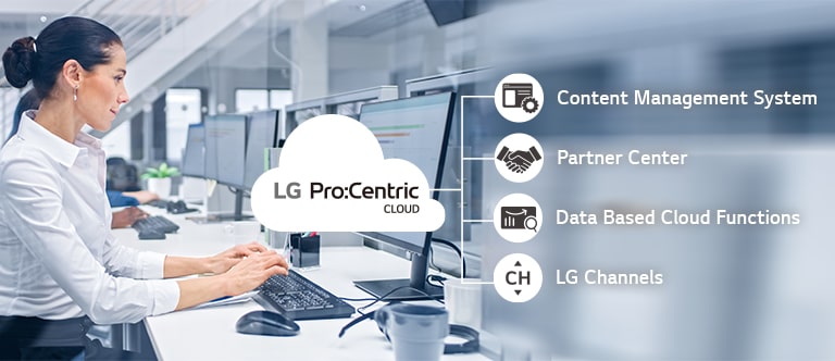 The woman is working through Pro:Centric Cloud.