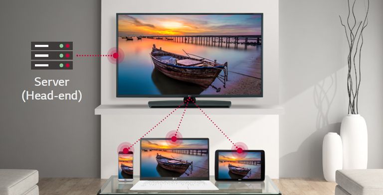 With the TV’s SoftAP function, connect other devices such as mobile phones, laptops, and tablets.