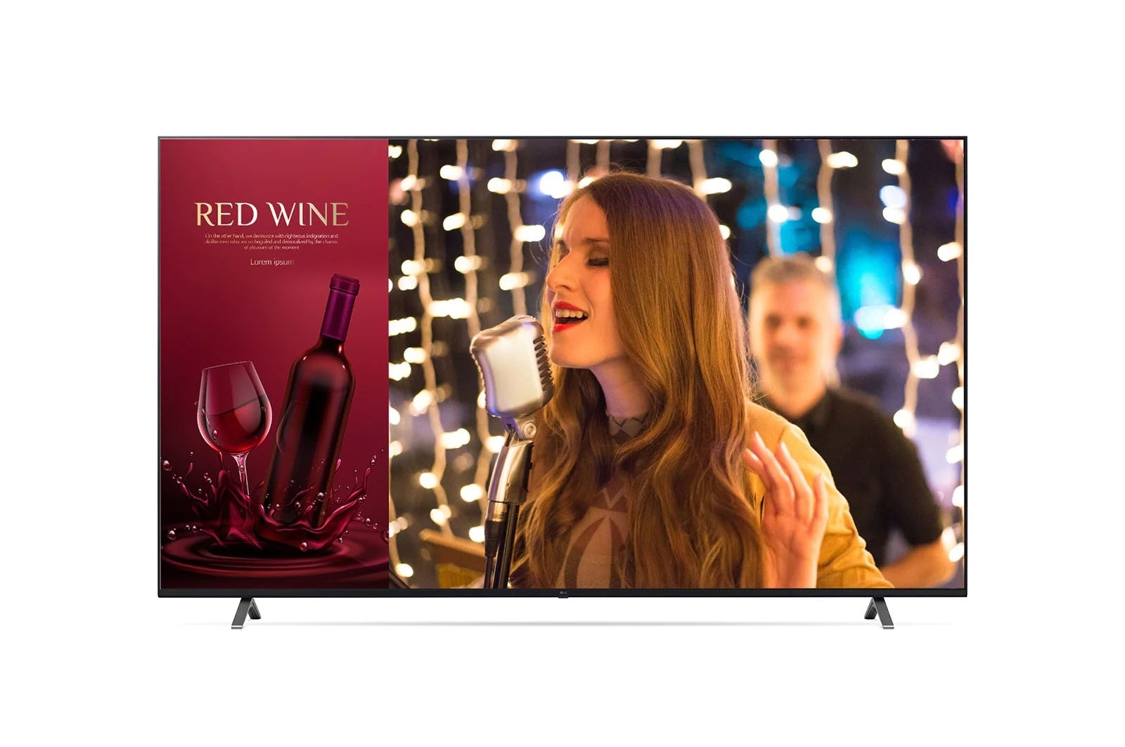 Front view of UHD TV Signage 75UR640S9ZD