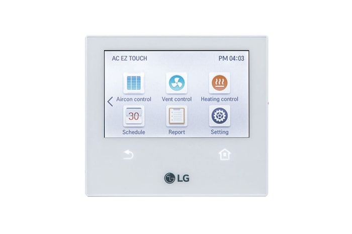 LG Central Controller, AC EZ Touch, AC Ez. Touch, Touch Type, Max. 64 IDUs Control, PACEZA000