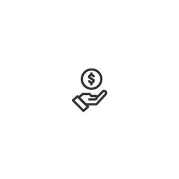 Cost savings icon.