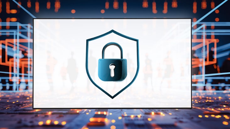 The 65US5P-E provides security features to protect important data from external access or attacks.	