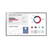 Front view of 86&#34; 350 nits   120 Hz UHD Signage 86UL3G-B