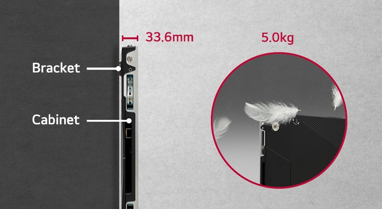 The LSCC series cabinet is designed with an ultra-slim depth of 33.6mm and a lightweight build of 5kg.