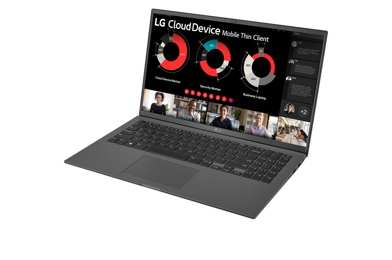 -30 degree side view and cover open