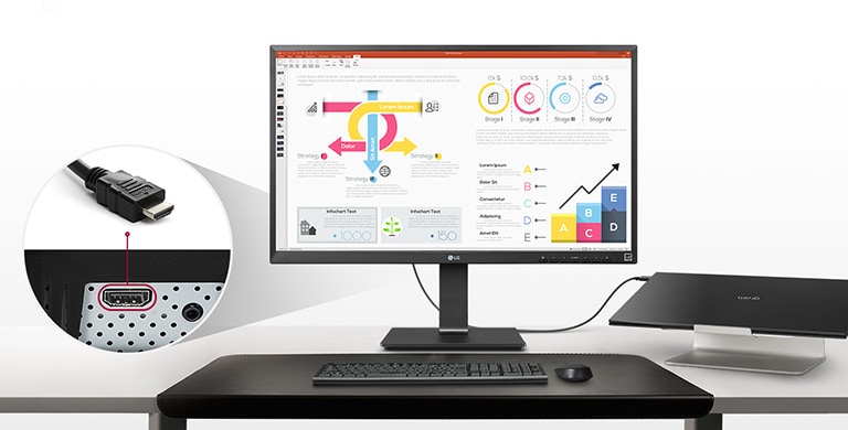 LG 27CQ650N is available as a monitor by connecting to a desktop or laptop with an HDMI cable.