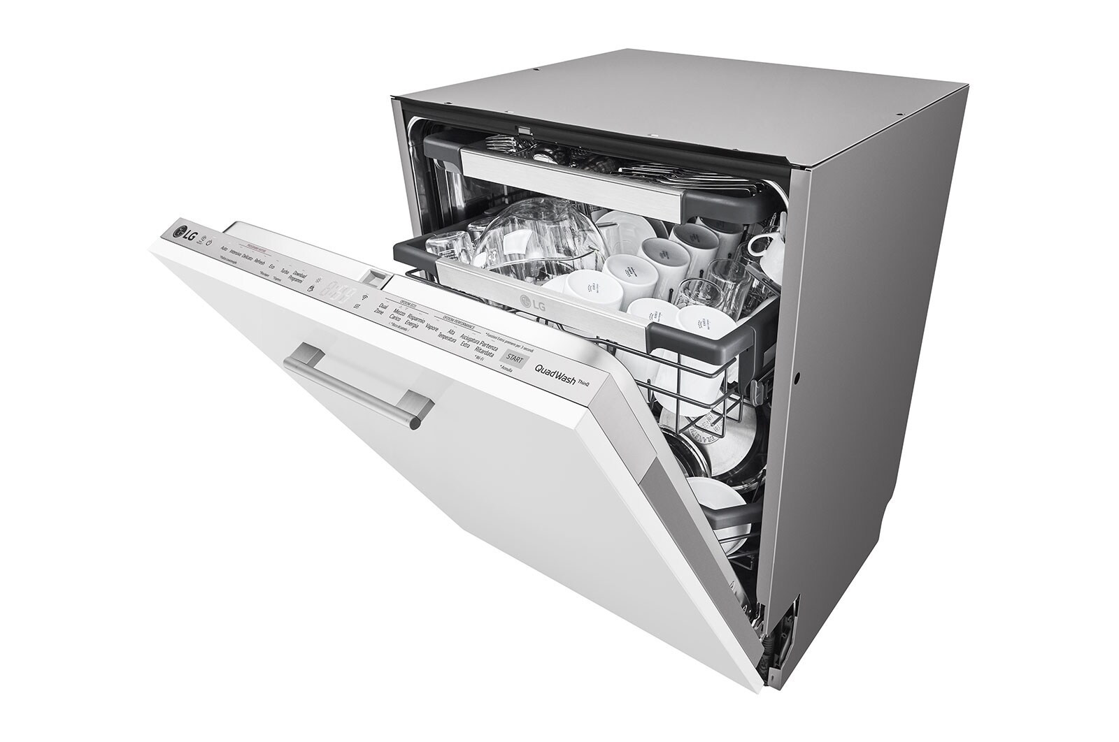 LG 60cm QuadWash™ Integrated Dishwasher TrueSteam™ , DB425TXS