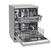 LG TrueSteam™ QuadWash™ DF222FPS Freestanding Dishwasher - Shiny Steel, DF222FPS