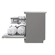 LG TrueSteam™ QuadWash™ DF222FPS Freestanding Dishwasher - Shiny Steel, DF222FPS