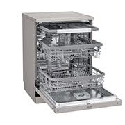 LG TrueSteam™ QuadWash™ DF325FPS Freestanding Dishwasher - Shiny Steel, DF325FPS