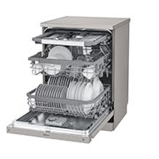 LG TrueSteam™ QuadWash™ DF325FPS Freestanding Dishwasher - Shiny Steel, DF325FPS