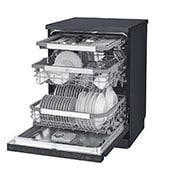 LG TrueSteam™ QuadWash™ DF455HMS Freestanding Dishwasher - Matte Black Stainless Steel, DF455HMS