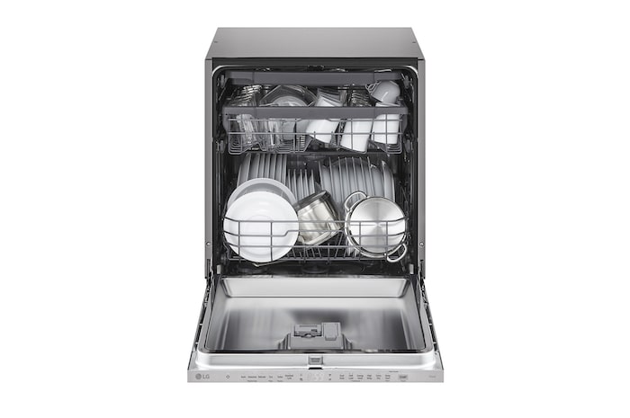 Front open with plates