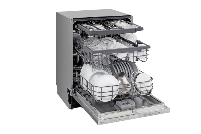 Side view with plates