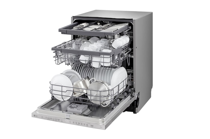 Side view with plates