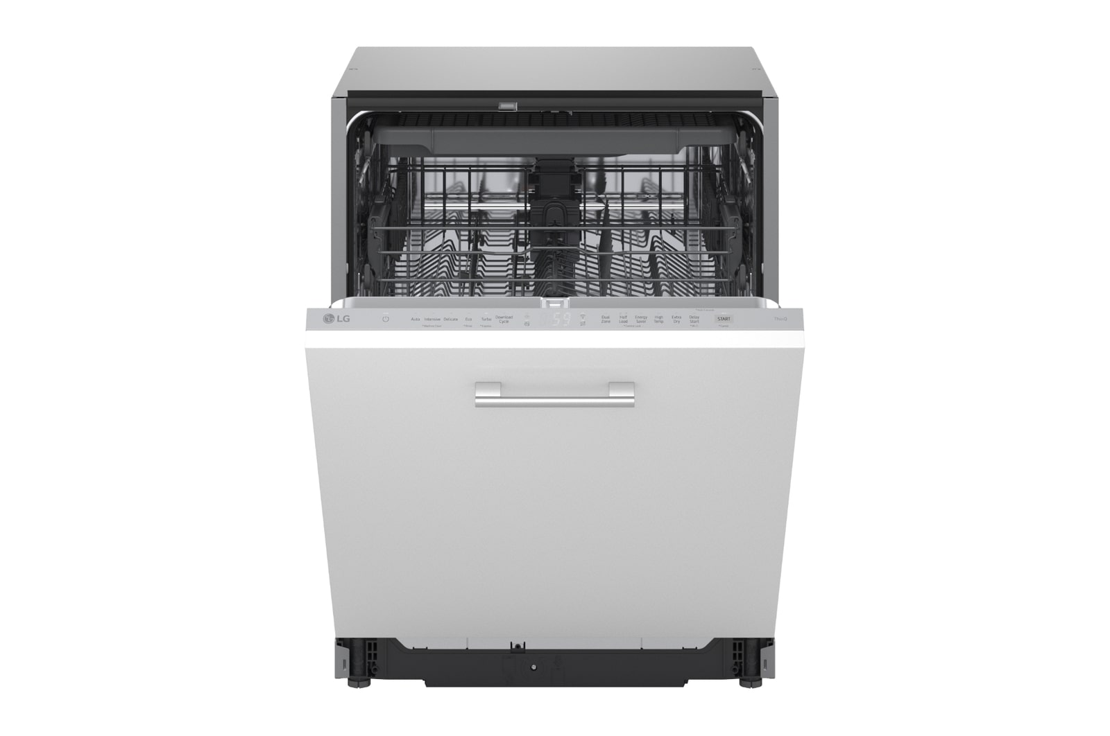 Front View of 14 Place Setting QuadWash™ Full Size Integrated Dishwasher - DB273TX