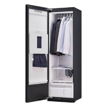 LG Styler Steam Wardrobe with Heat Pump | 5 Hangers, Black, RX5MR