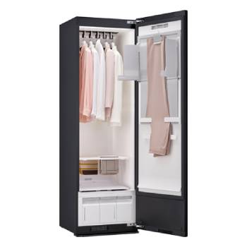 LG Styler Steam Wardrobe with Heat Pump | 5 Hangers, Black, RX5MR