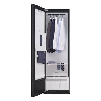 LG Styler Steam Wardrobe with Heat Pump | 5 Hangers, Black, RX5MR