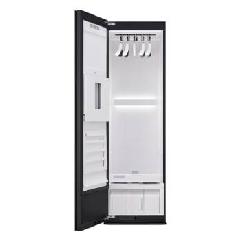 LG Styler Steam Wardrobe with Heat Pump | 5 Hangers, Black, RX5MR