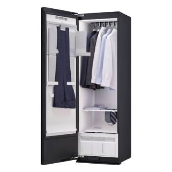 LG Styler Steam Wardrobe with Heat Pump | 5 Hangers, Black, RX5MR