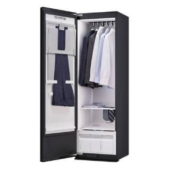 LG Styler Steam Wardrobe with Heat Pump | 5 Hangers, Black, RX5MR