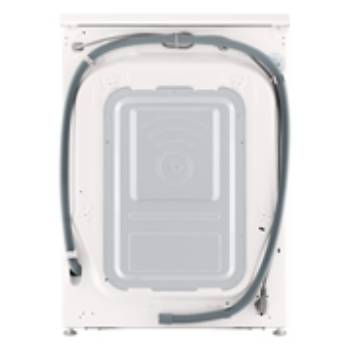 Interior shot featuring LG front load washing machine