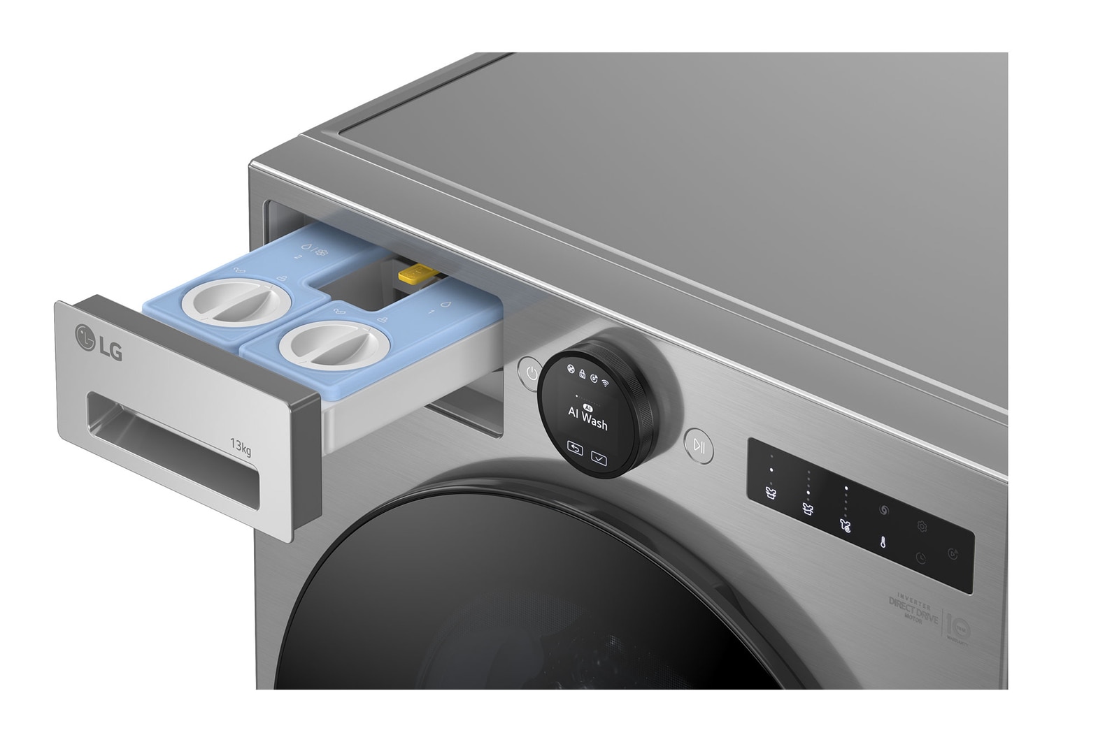 LG 13kg AI Direct Drive Washing Machine, Silver, F4X7513TSB
