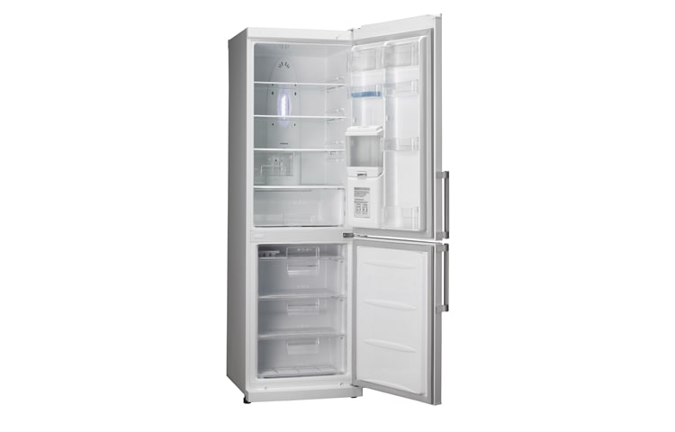 LG Fridge Freezer with Water Dispenser and Gross Capacity of 315 Litres, GB3133SWGW