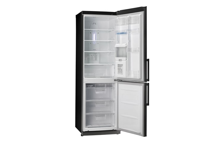 LG Stylish Black Fridge Freezer with Water Dispenser, GB3133WBGW