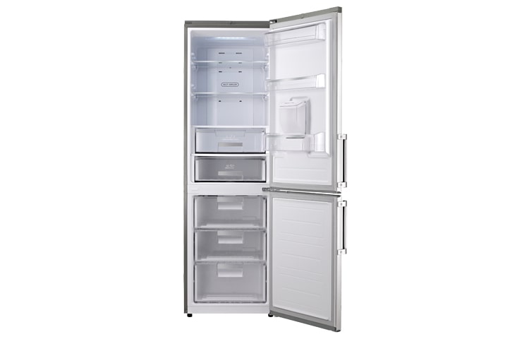 LG Fridge Freezer in Brushed Steel with water dispenser., GB5237AVEW