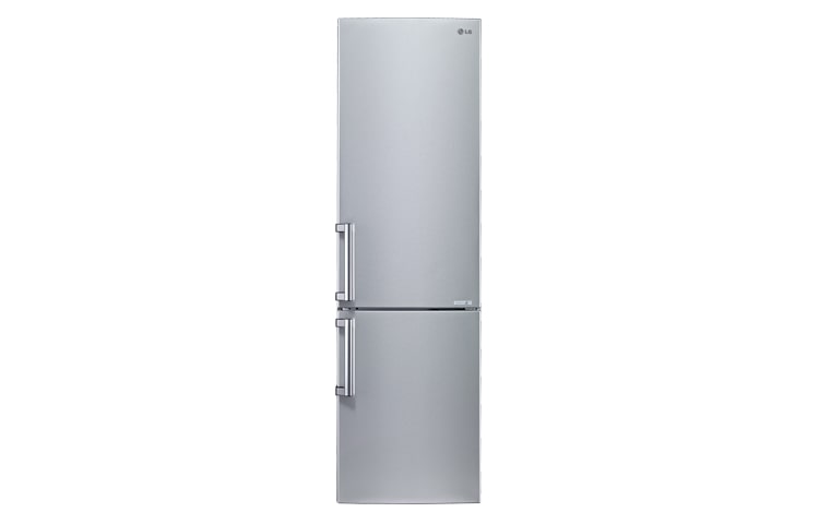 Front view of Premium Steel Combi Fridge Freezer GBB530NSCFE