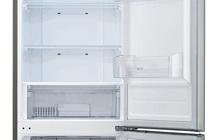LG Premium Steel Combi Fridge Freezer, GBB539NSCPS