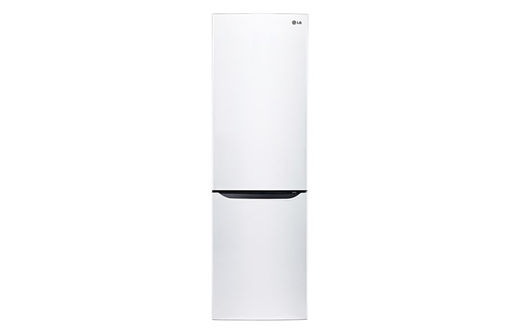 Front view of White Combi Fridge Freezer GBB539SWCWS