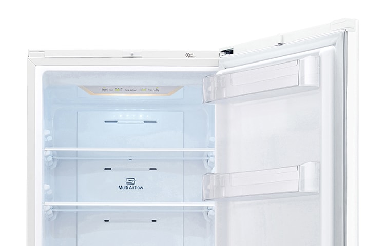 LG White Combi Fridge Freezer, GBB539SWHWB