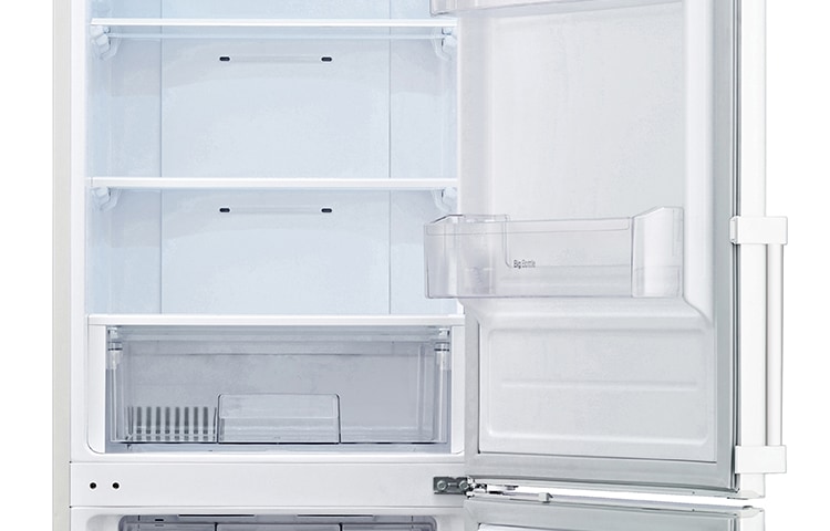 LG White Combi Fridge Freezer, GBB539SWHWB