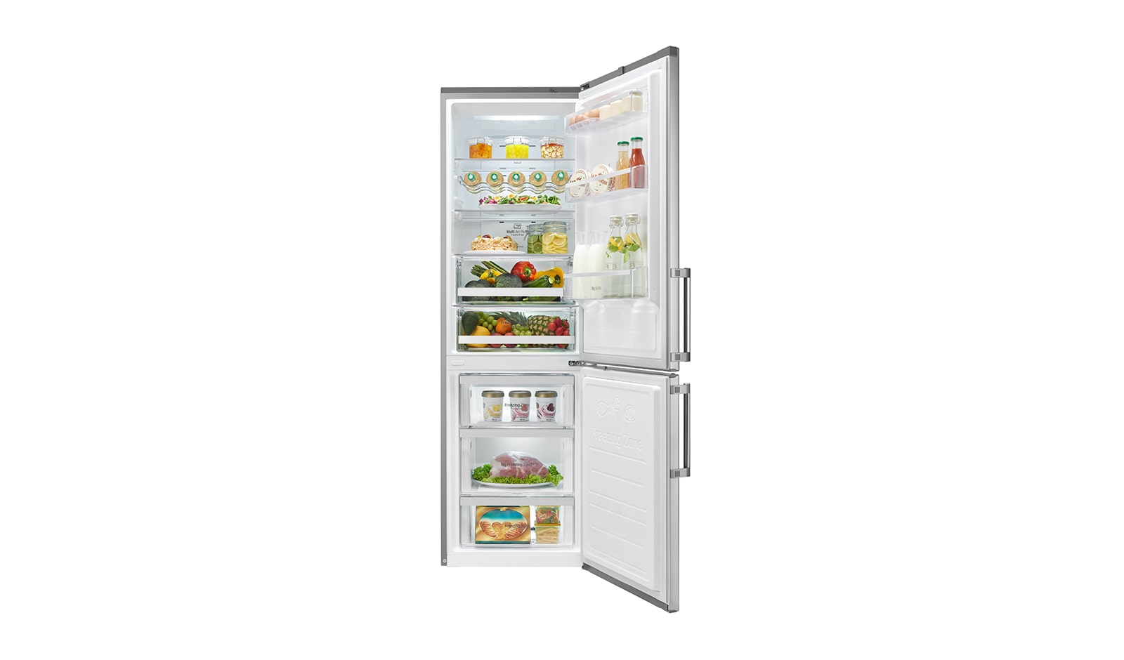 LG New Premium Fridge Freezer, GBB59PZFZB