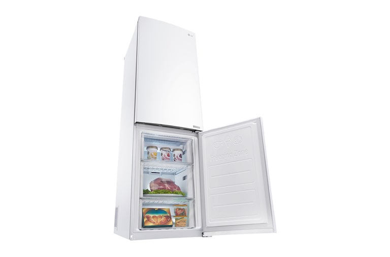 LG Fridge Freezer with Total No Frost and Inverter Linear Compressor, GBB59SWRZS