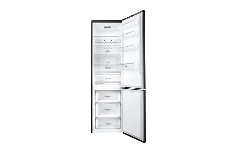 LG Fridge Freezer with Full Wine Rack and Total No Frost, GBB60BLGFS