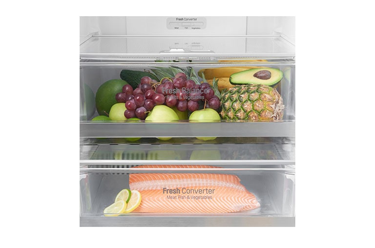 LG Fridge Freezer with Full Wine Rack and Total No Frost, GBB60BLGFS