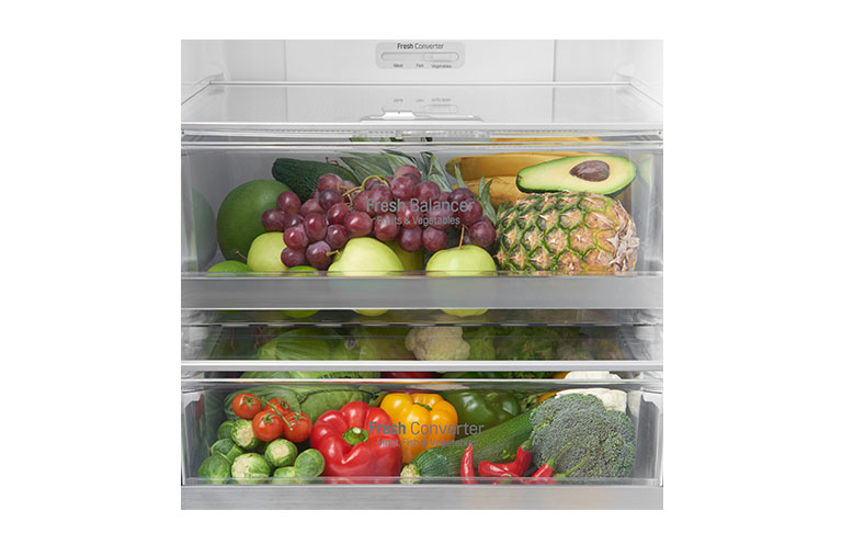 LG Fridge Freezer with Full Wine Rack and Total No Frost, GBB60BLGFS