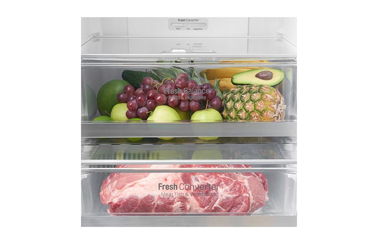 LG Fridge Freezer with Full Wine Rack and Total No Frost, GBB60BLGFS
