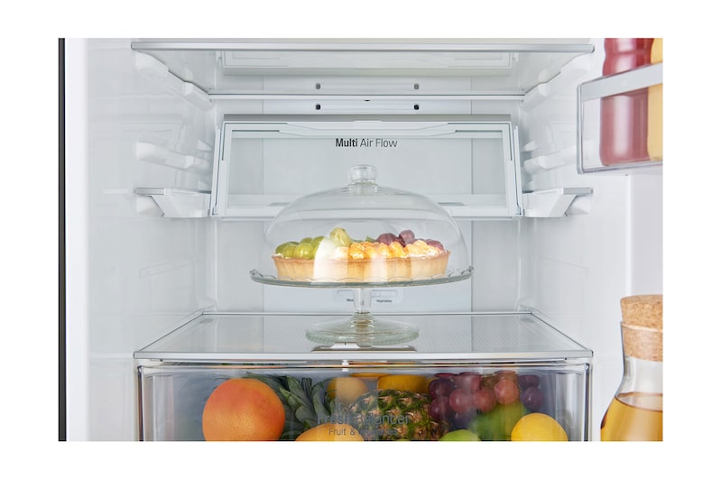LG  GBB60MCGFS  Smart 70/30  Fridge Freezer - Matte Black, GBB60MCGFS