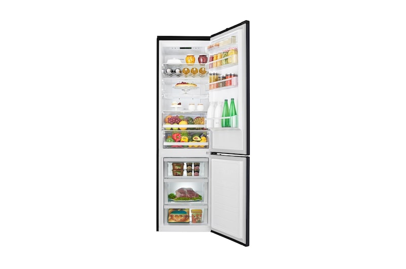 LG  GBB60MCGFS  Smart 70/30  Fridge Freezer - Matte Black, GBB60MCGFS