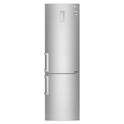 Front view of LG  GBB60NSYQE  Smart 70/30  Fridge Freezer - Premium Steel GBB60NSYQE